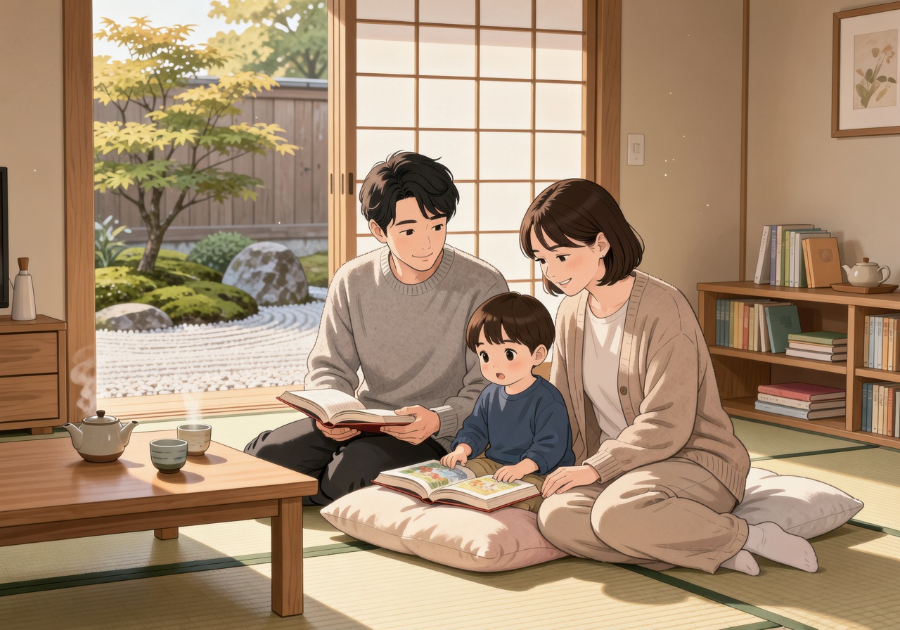 A quiet moment of shared reading — the spirit behind Clean Electric Supply